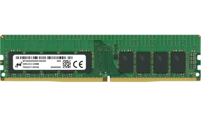 Micron ECC UDIMM DDR4 32GB 2Rx8 3200MHz PC4-25600 MTA18ASF4G72AZ-3G2R