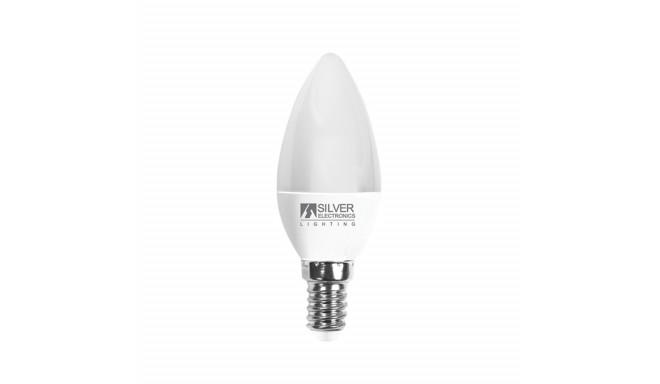 Candle LED Light Bulb Silver Electronics White light 6 W 5000 K