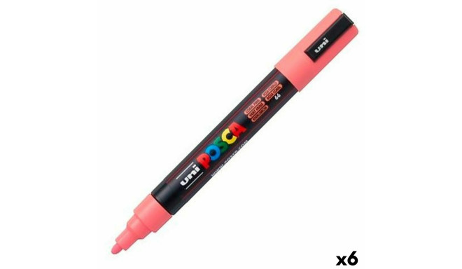 Marker POSCA PC-5M Roosa (6 Ühikut)
