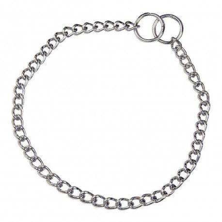 Hs Sprenger dog collar 2.5mm Links Twisted 55cm, silver