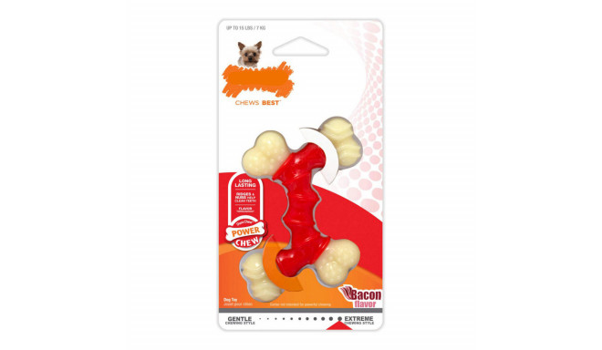 Koera närimismänguasi Nylabone Extreme Chew Double Bacon Suurus XL Nailon Termoplastne