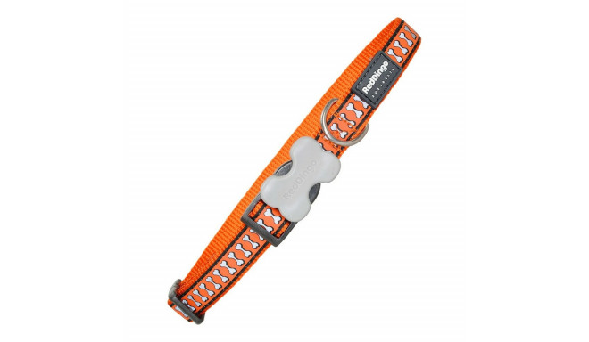 Dog collar Red Dingo Bone Reflective Orange (2 x 31-47 cm)
