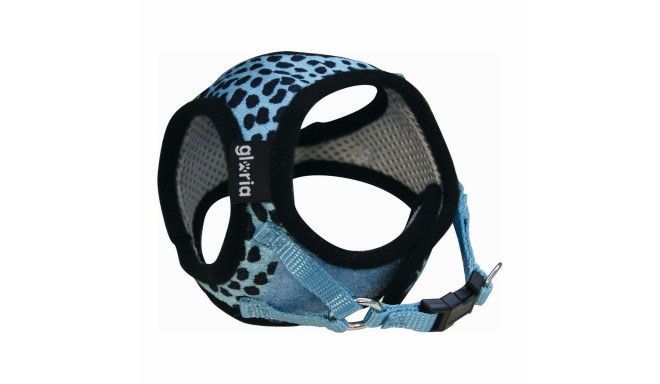 Dog Harness Gloria Leopard M 27-35 cm Blue