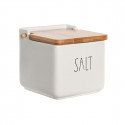 Salt Shaker with Lid DKD Home Decor White Dolomite (11,5 x 11,5 x 11 cm) (750 ml)