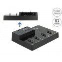 DeLOCK 64124 storage drive docking station USB 3.2 Gen 2 (3.1 Gen 2) Type-C Black