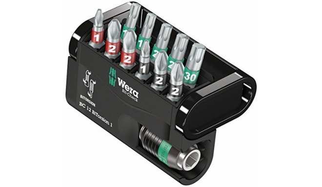 Wera bit-Check 12 BiTorsion 1 bit set - 12-pieces - 05057420001