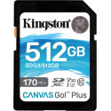 Kingston Canvas Go! Plus 512 GB SDXC, memory card (black, UHS-I (U3), Class 10, V30)