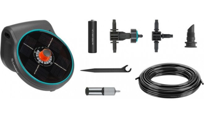 GARDENA Solar Irrigation aquaBloom Set, automatic irrigation system (gray, for up to 20 plants)