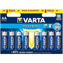 Varta High Energy LR6-AA, alkaline, 1.5V, pieces 8 (4906-101-404)
