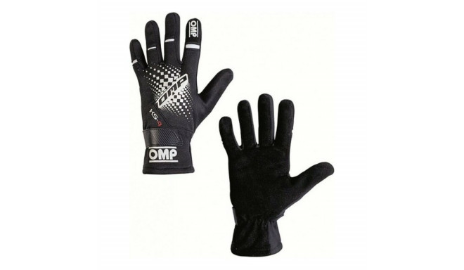 Men's Driving Gloves OMP MY2018 Melns (6)