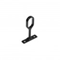 TUBE HANGER 30X15MM DIA..SCREWES. BLACK