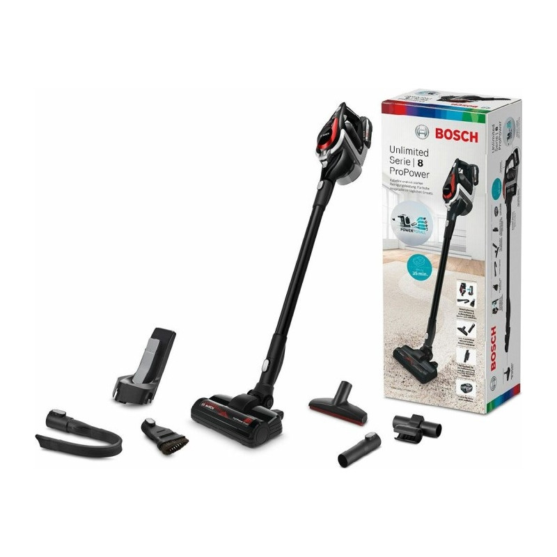 Bosch stick vacuum cleaner Series 8 Unlimited ProPower BSS81POW1, black