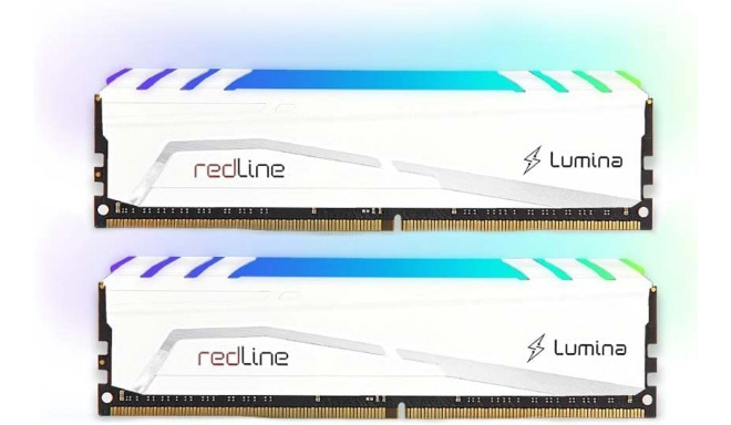 Mushkin 32 GB DDR4-3200 Kit, memory (white, MLB4C320EJJP16GX2, Redline Lumina White, XMP)