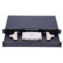 Extralink 24 CORE FIBER OPTIC PATCH PANEL BLACK 1U
