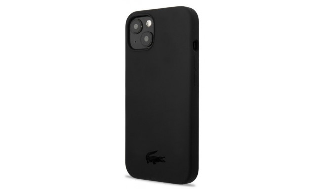 Lacoste Apple iPhone 13 Liquid Silicone Glossy Printing Logo Case Black