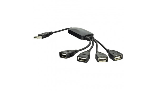 Akyga Hub USB AK-AD-13 2.0 4 ports black 15cm