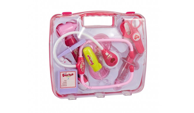 Medical kit with batteries - pink