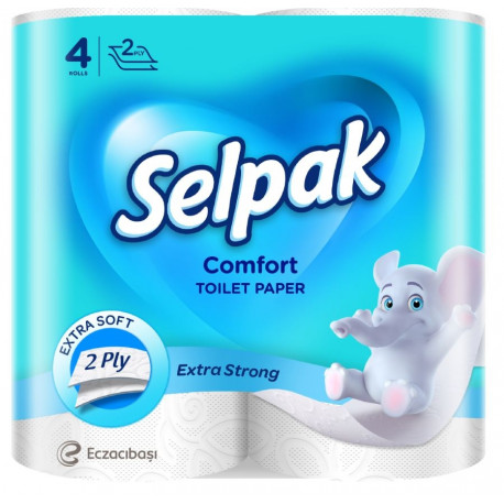 Tualettpaber COMFORT SELPAK 4 rl, 2 kihti, 21,1m