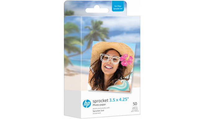 HP fotopaber Sprocket Zink 8,9x10,8cm 50 lehte