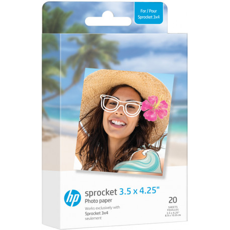 HP fotopaber Sprocket Zink 8,9x10,8cm 20 lehte