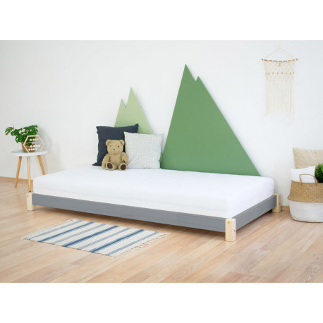 Voodi Teeny 80x180cm, hall/naturaalne