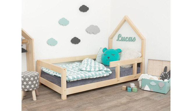 Majavoodi Poppi kaitseäärega 140x200cm, naturaalne, parem