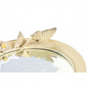 Centerpiece DKD Home Decor Mirror Beige Resin Butterflies (24 x 22,6 x 18 cm)