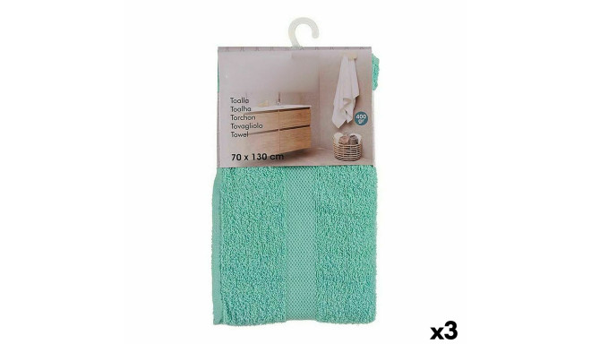 Bath towel Berilo 5313 Turquoise 80 % cotton 20 % Polyester 70 x 0,5 x 130 cm (3 Units)