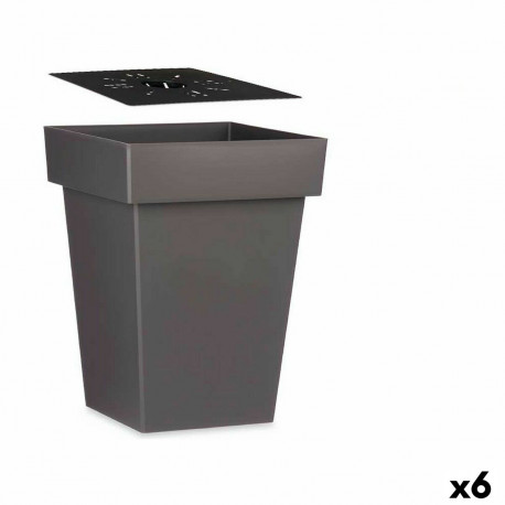 Isekastuv lillepott Ibergarden 87949 Hall Plastmass 37 x 51 x 37 cm (6 Ühikut)