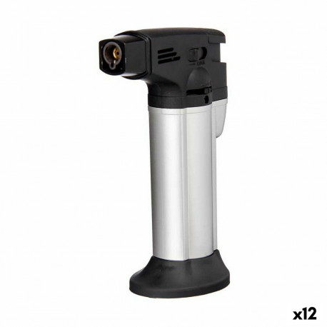 Kitchen Blowtorch Kinvara JY-C63 JY-C63 Black Silver 7,2 x 11 x 4 cm (12 Units)
