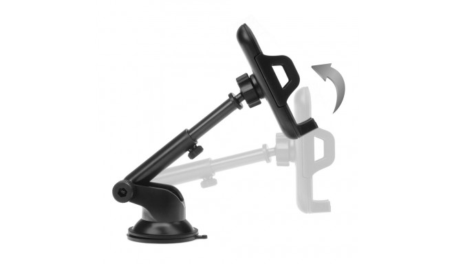 FORCELL F-GRIP Carbon Bracket regular arm car holder for windshield / dashboard black