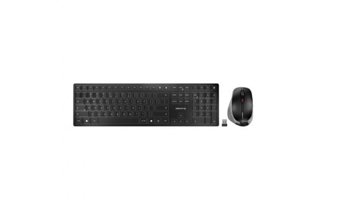 Cherry DW 9500 Slim, Draadloze muis-toetsenbordset, Bluetooth en RF-overdracht, Ergonomisch ontwerp, Duitse QWERTZ-indeling | - Elektronica koop je bij