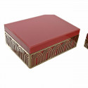 Jewelry box DKD Home Decor Metal (2 Units) (25 x 18 x 10 cm)