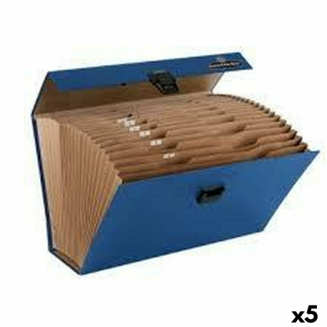 Organiser Folder Fellowes Blue Accordeon 5 Units (25 x 36,2 x 12,4 cm)