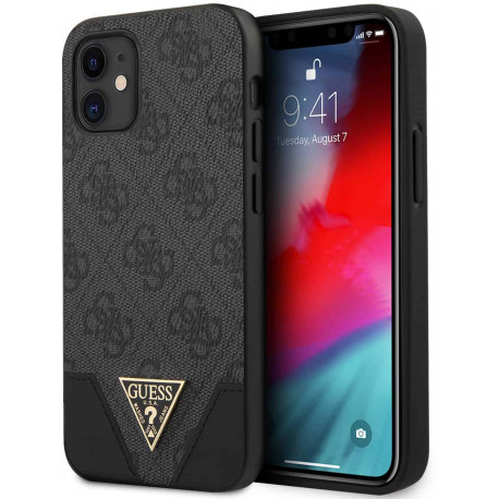 Guess kaitseümbris 4G Triangle Apple iPhone 12 Mini, hall