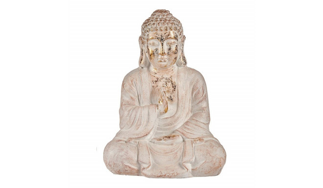 Decorative Garden Figure Ibergarden CC20412 CC20412 White Golden Polyresin 23,5 x 49 x 36 cm Buddha