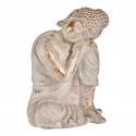 Decorative Garden Figure Buddha White/Gold Polyresin (28,5 x 43,5 x 37 cm) Decorative Garden Figure Buddha White/Gold Polyresin (28,5 x 43,5 x 37 cm)