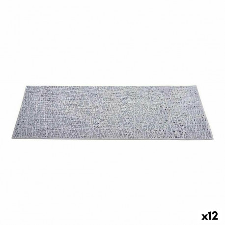 Lauamatt Kinvara AR2103275 AR2103275 Hõbedane Hõbe Plastmass 30 % Polüester 45 x 0,01 x 30 cm (12 Üh