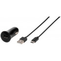 Vivanco car charger USB-C 3A 1m, black (38669) (open package)