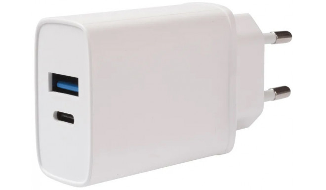 Vivanco charger USB-A/USB-C PD3 20W, white (62401) (damaged package)