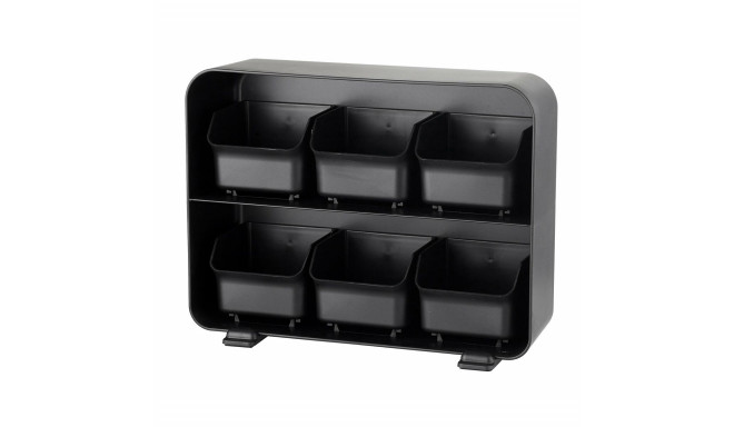 Coffee Capsule Organiser Archivo 2000 Black 13 x 26 x 20 cm