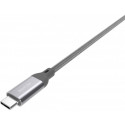 Silicon Power cable USB-C 1m braided, grey (LK30AC) (open package)