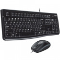 LOGITECH MK120 Corded Combo - BLACK - USB - US INT'L