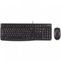 LOGITECH MK120 Corded Combo - BLACK - USB - US INT'L