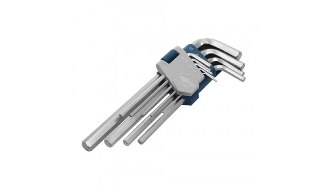 Allen Key Set Ferrestock 1,5 - 2 - 2,5 - 3 - 4 - 5 - 6 - 8 - 10 mm 9 pcs