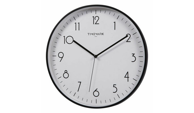 Wall Clock Timemark Black (30 x 30 cm)
