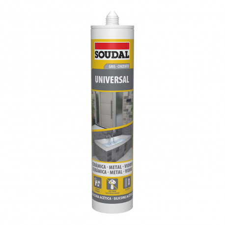 Silicone Soudal 115927 Universal Grey 280 ml