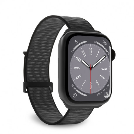 PURO Nylon Sport - Pasek do Apple Watch 38/40/41/42 mm (Czarny)