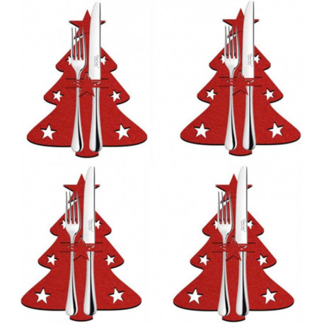 Cutlery Case Christmas Decoration 180mm, red
