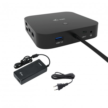 i-tec USB-C Dual Display Docking Station HDMI DP LAN AUDIO Power Delivery 100 W + i-tec Universal Ch